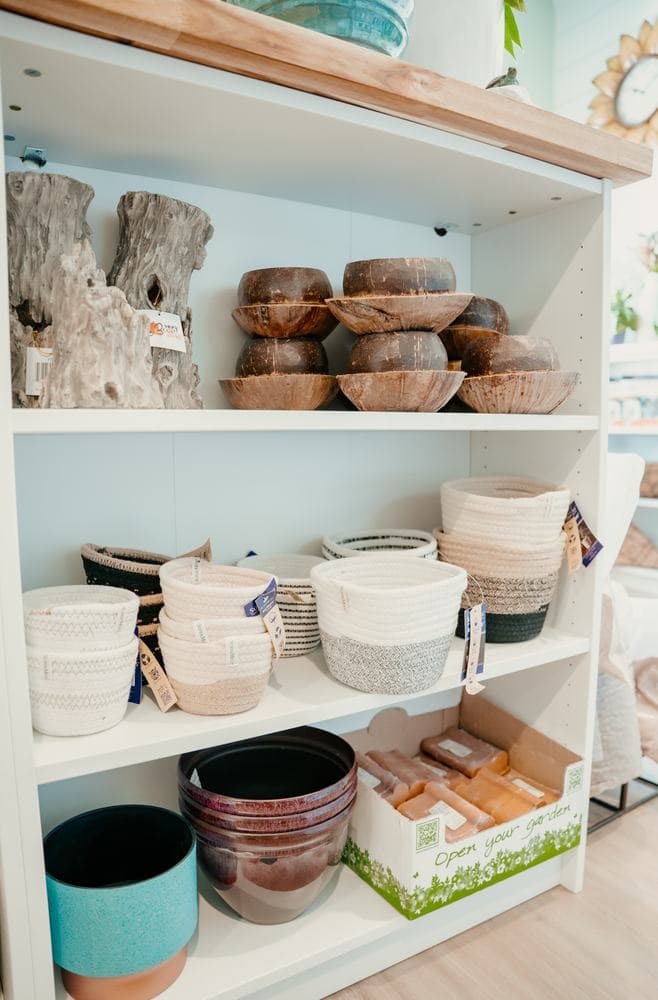 Baskets and coco bowls