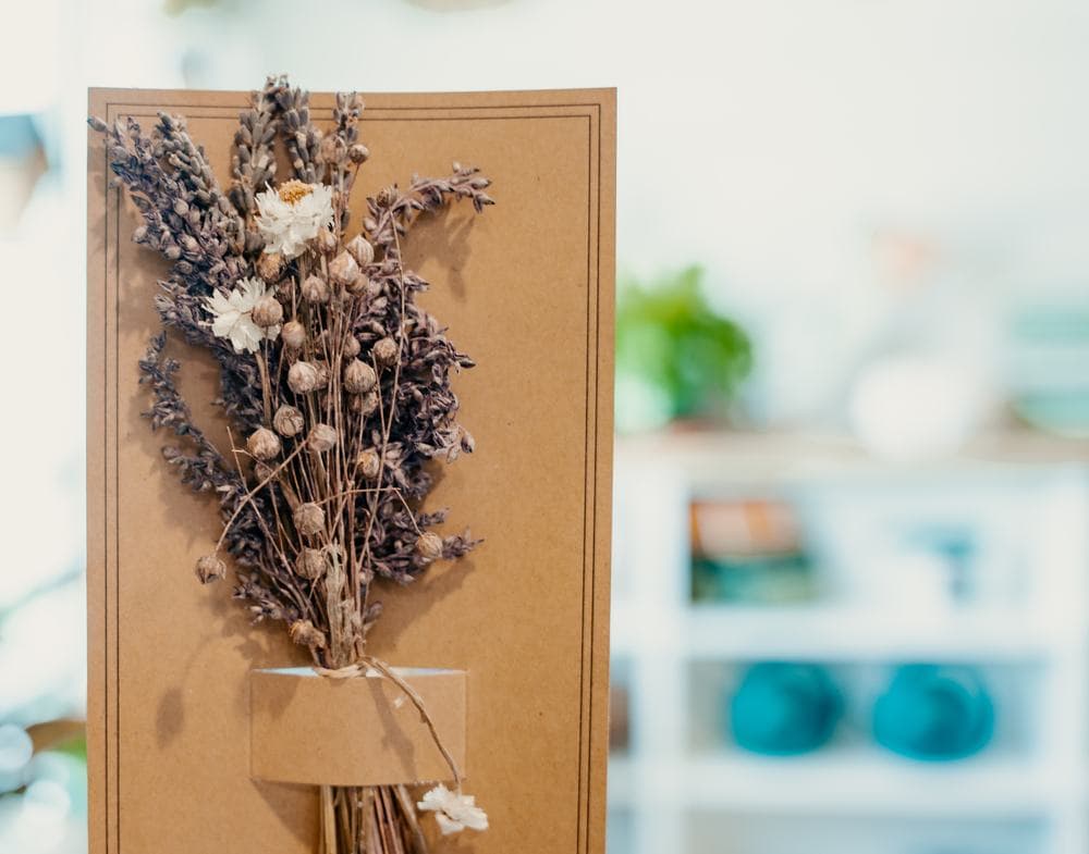 Dried lavender bunches