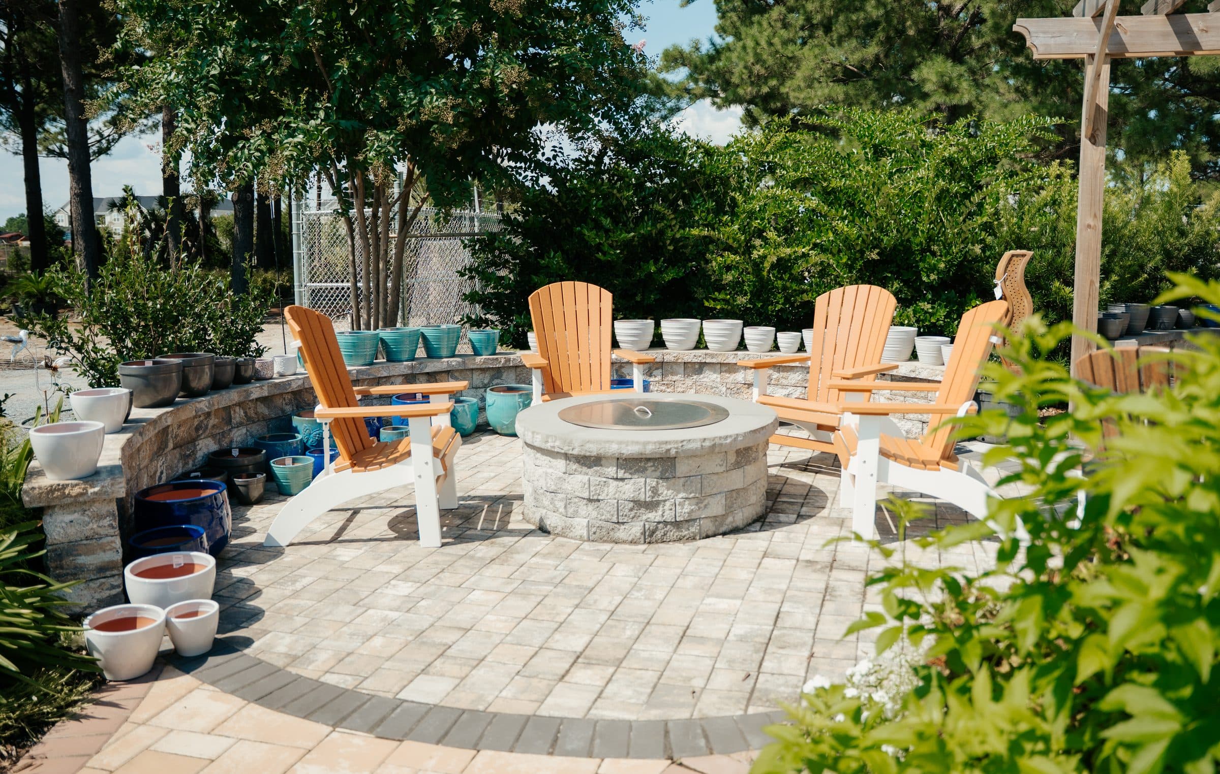 The fire pit patio