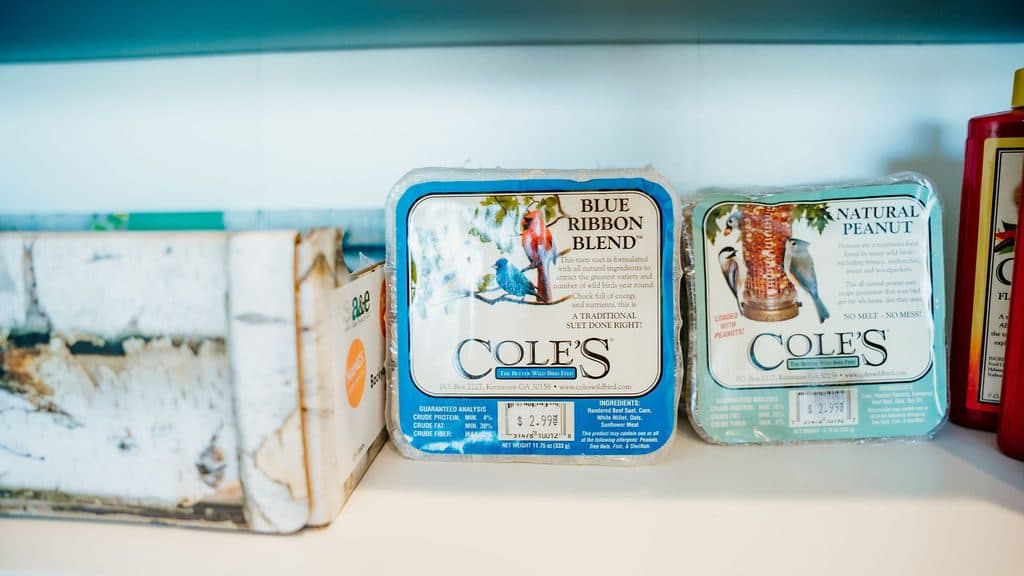 Bird seed tins
