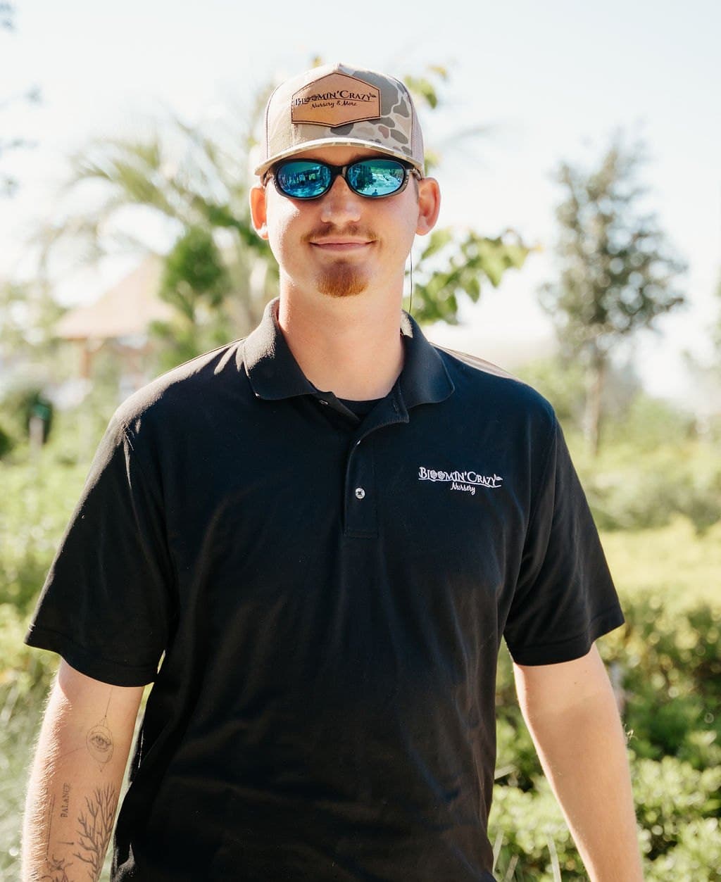 Aron Ford, crew lead at Bloomin' Crazy in Leland, NC