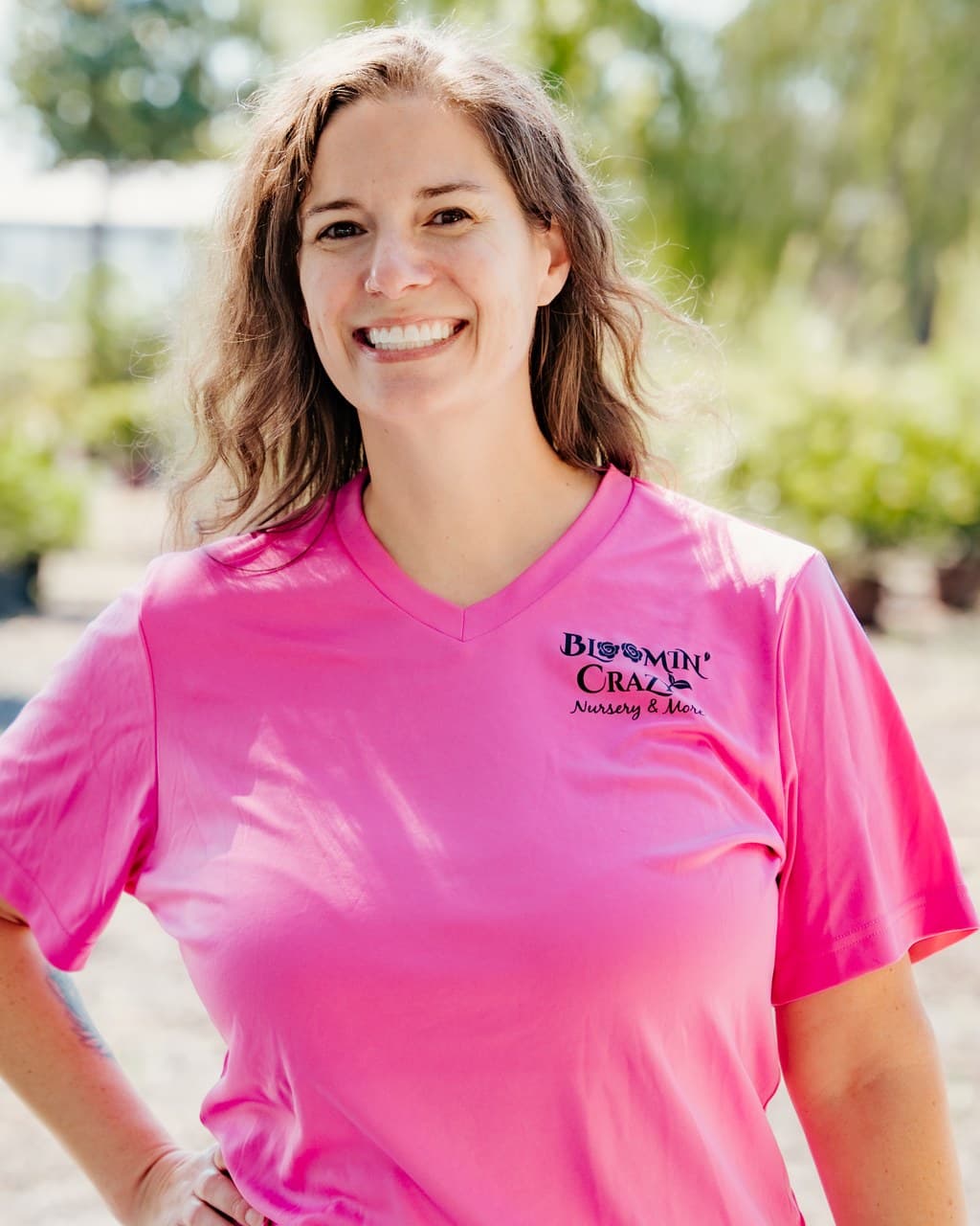 Liesel Morris, nursery associate at Bloomin' Crazy in Leland, NC